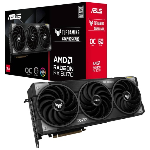 [I_CGASU-829523] Carte graphique Radeon RX9070 Asus TUF Gaming RX 9070 OC Edition 16GB GDDR6 _ 90YV0LI0-M0NA00