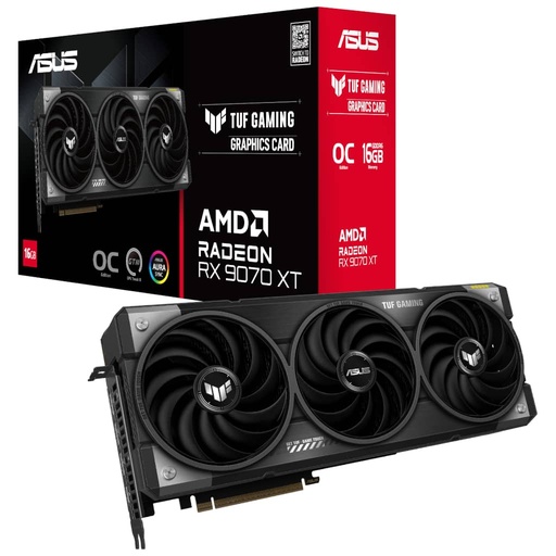 [I_CGASU-829578] Carte graphique Radeon RX9070 Asus TUF RX 9070 XT OC Edition 16GB GDDR6 _ 90YV0L70-M0NA00