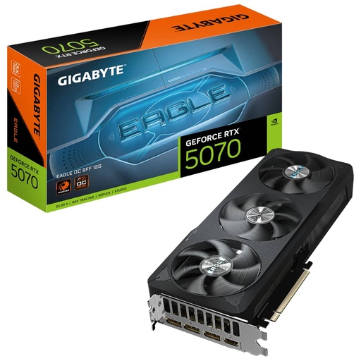 [I_CGGIG-355760] Carte graphique GeForce RTX5070 Gigabyte RTX 5070 EAGLE OC SFF 12G _ GV-N5070EAGLE OC-12GD