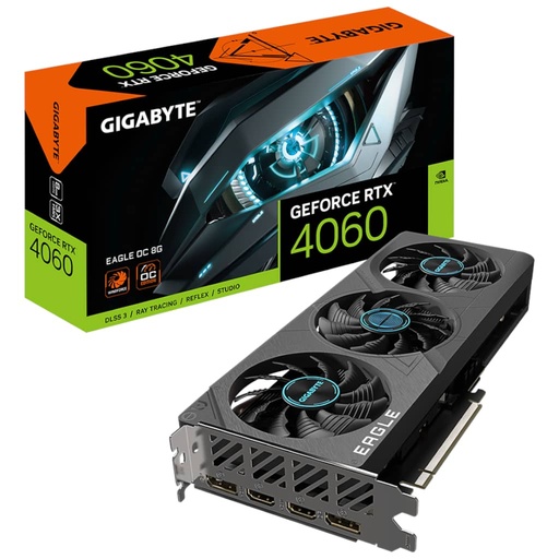 [I_CGGIG-313708] Carte graphique GeForce RTX4060 Gigabyte RTX 4060 EAGLE OC 8G _ GV-N4060EAGLE OC-8GD