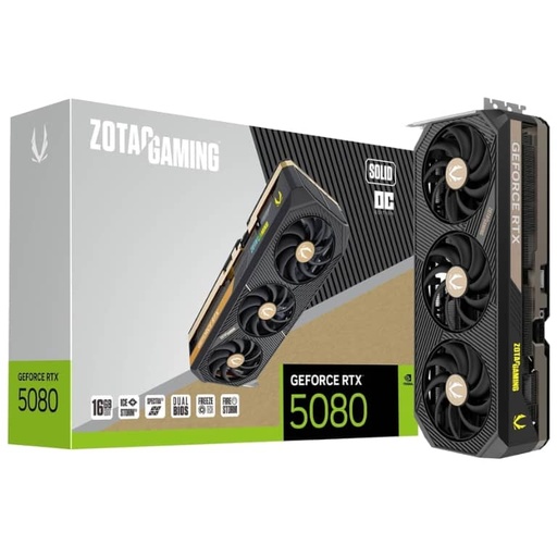 [I_CGZOT-700056] Carte graphique GeForce RTX5080 Zotac RTX 5080 SOLID OC _ ZT-B50800J-10P