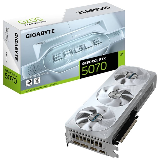 [I_CGGIG-355777] Carte graphique GeForce RTX5070 Gigabyte RTX 5070 EAGLE OC ICE SFF 12G _ GV-N5070EAGLEOC ICE-12GD