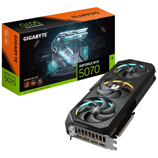 [I_CGGIG-355722] Carte graphique GeForce RTX5070 Gigabyte RTX 5070 GAMING OC 12G _ GV-N5070GAMING OC-12GD