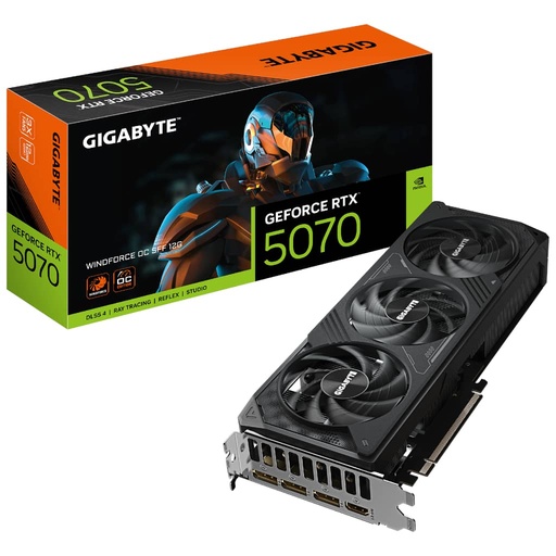 [I_CGGIG-355715] Carte graphique GeForce RTX5070 Gigabyte RTX 5070 WINDFORCE OC SFF 12G _ GV-N5070WF3OC-12GD