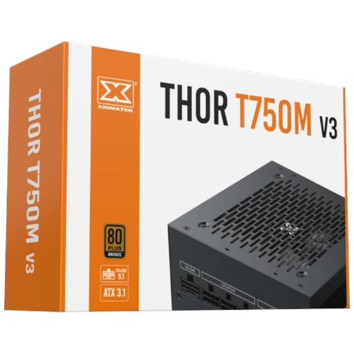 [I_ALXIG-543291] Alimentation ATX3.1 Xigmatek Thor T750M V3, 750W Modulaire 80PLUS Bronze _ EN43291
