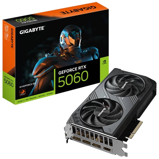 [I_CGGIG-356378] Carte graphique GeForce RTX5060 Gigabyte RTX 5060 WINDFORCE 8G _ GV-N5060WF2-8GD