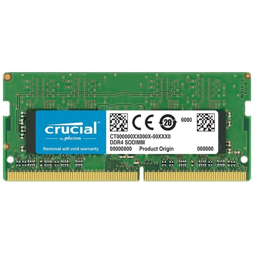 Mémoire SO-DIMM DDR4 3200MHz Crucial, 32Gb _ CT32G4SFD832A