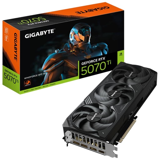 [I_CGGIG-356002] Carte graphique GeForce RTX5070Ti Gigabyte RTX 5070 TI WINDFORCE SFF 16G _ GV-N507TWF3-16GD
