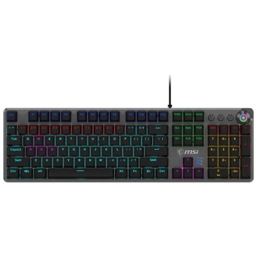 [P_SCMSI-210386] Clavier Filaire USB 2.0 MSI FORGE GK310 Red, Gris/LED _ OS1-8ZA8015-000