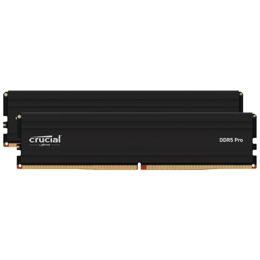 [I_MECRU-941596] Mémoire DIMM DDR5 6000MHz Crucial, 32Gb (2x 16Gb) Pro Noir _ CP2K16G60C36U5B