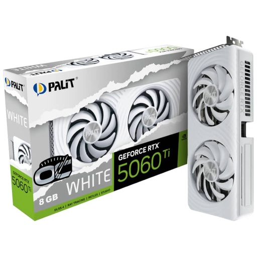 [I_CGPAL-245660] Carte graphique GeForce RTX5060Ti Palit RTX 5060 Ti White OC 8GB _ NE7506TU19P1-GB2062M