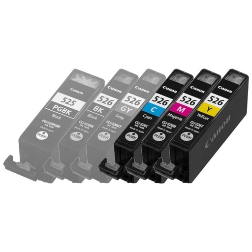[A_ISCAN-554457] Cartouche d'encre Canon CLI-526, Pack couleurs _ 4541B009