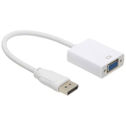 [C_ADDPP-052115] Cable Adaptateur MF DisplayPort vers 1x VGA, 0.1m Blanc (MF-DPP.VGA-0001WT)