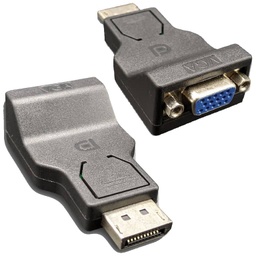 [C_ADDPP-050814] Cable Adaptateur MF DisplayPort vers 1x VGA,  0.0m Noir (MF-DPP.VGA-0000BK)
