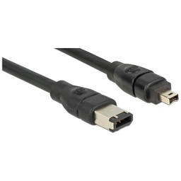 [C_ADFRW-051767] Cable Adaptateur MM FireWire (4pins) vers 1x FireWire (6pins),  0.5m Noir (MM-FW4.FW6-0005BK)