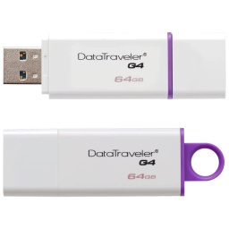 [P_SXKGT-220476] Clé USB 3.0 Kingston DataTraveler G4,  64Go Violet (DTIG4/64GB)