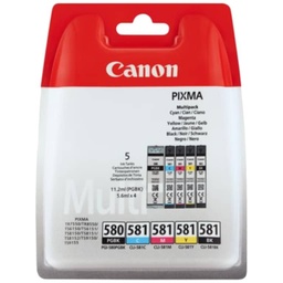 [A_ISCAN-652160] Cartouche d'encre Canon PGI-580BK/CLI-581 BK/C/M/Y, MultiPack (2078C005)