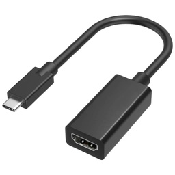 [C_ADUSC-051163] Cable Adaptateur MF USB 2TypeC vers 1x HDMI,  0.1m Noir (MF-USC.HDM-0001BK)